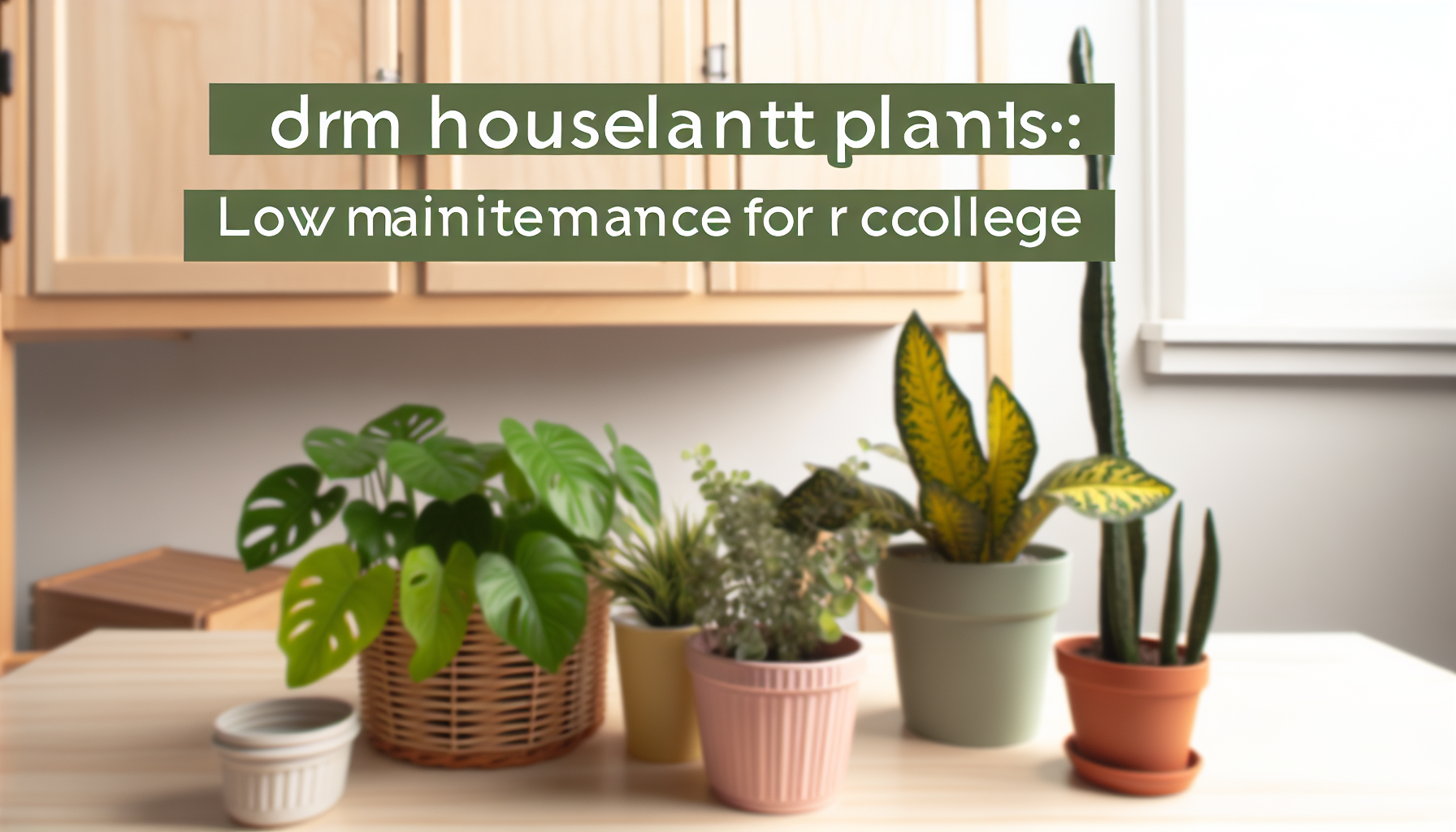 Dorm Houseplants: Low Maintenance for College