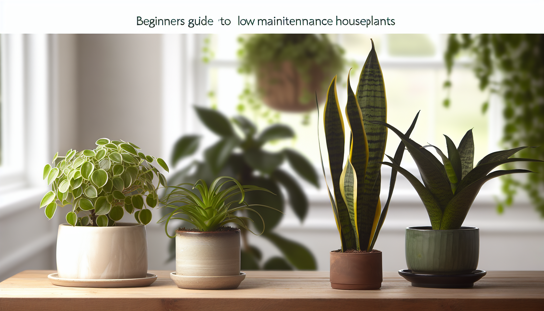 Beginners Guide to Low Maintenance Houseplants